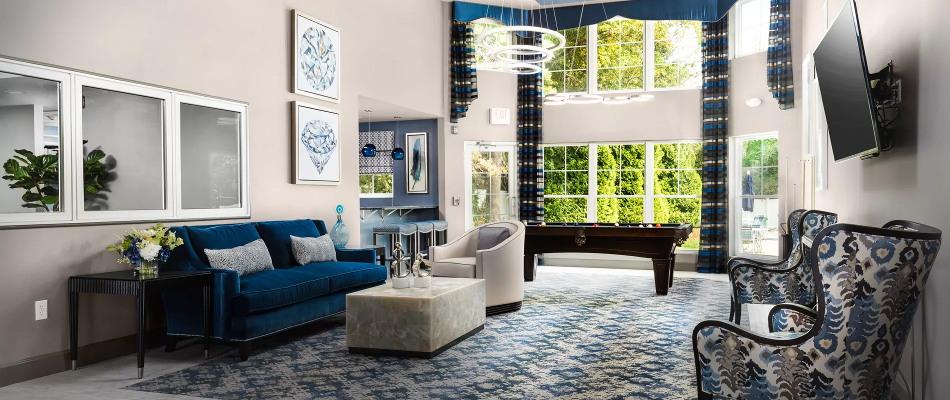 Middletown trace apartments clubhouse interior