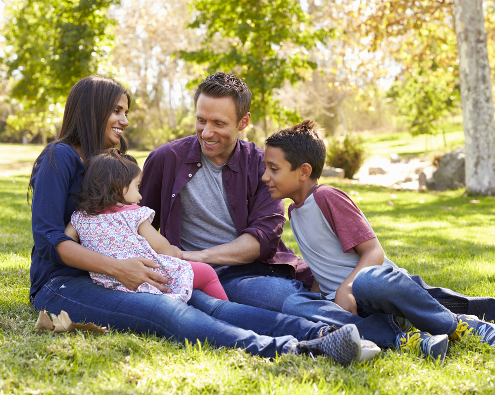 Family in Park