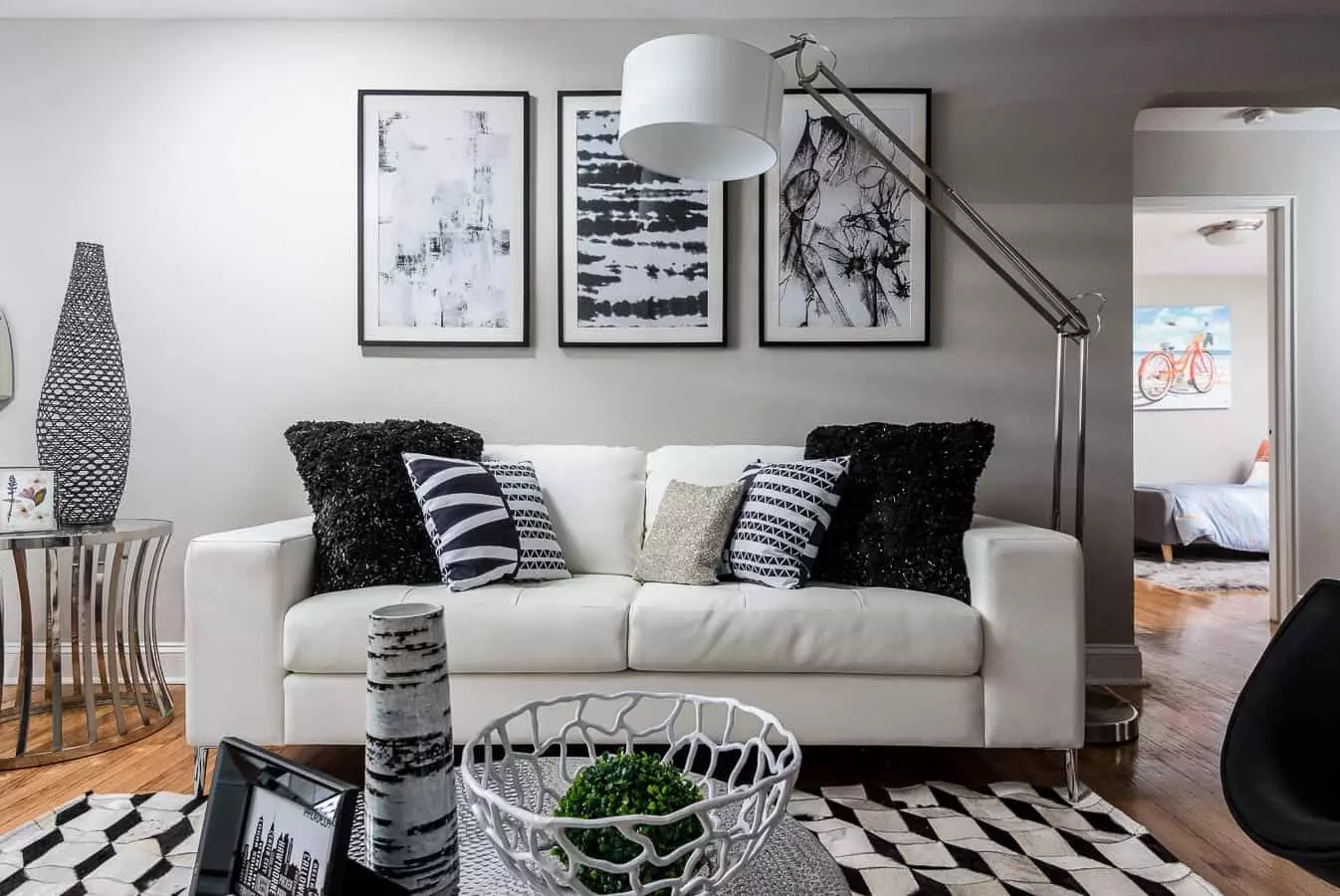 3 bedroom townhome living room