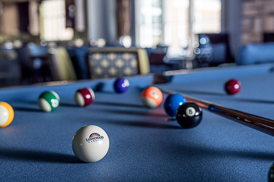 pool table in lynnewood gardens