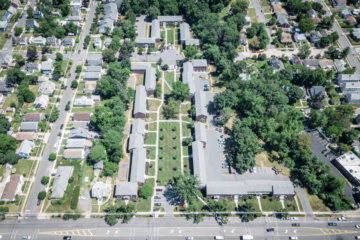 livingston terrace apartments aerial