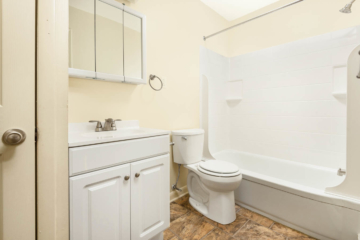 upgraded bathroom sweetbriar apartments
