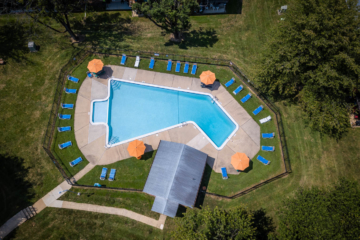 spring manor pool aerial