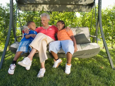 family sitting in montville nj