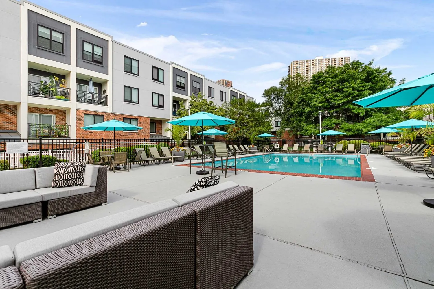 River Club Apartments Pool Area