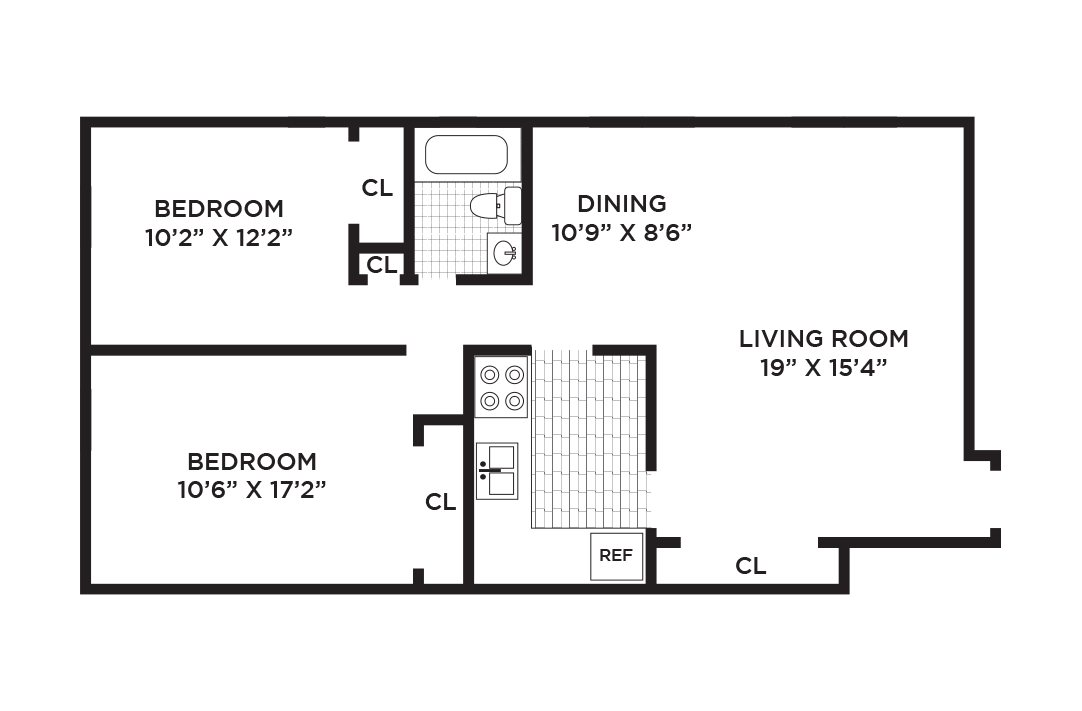 Carlyle Floorplans 2 bedroom
