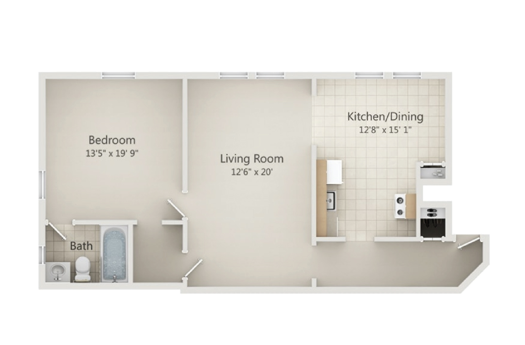 Montclair Arms 1 Bedroom