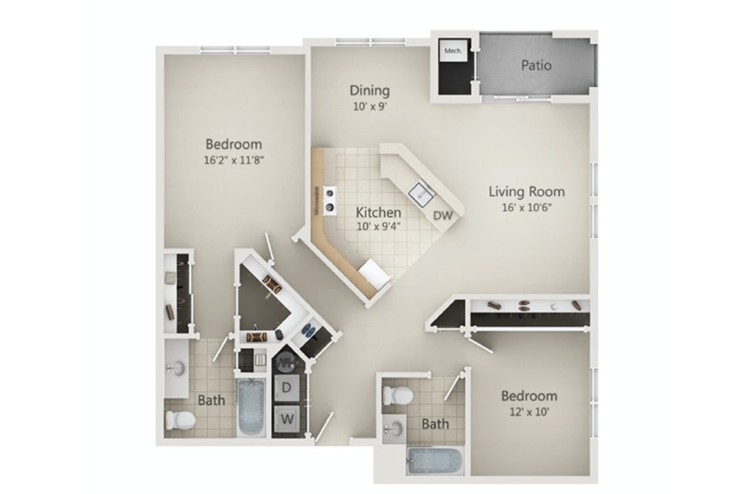 River Place at Rahway 2 Bedroom