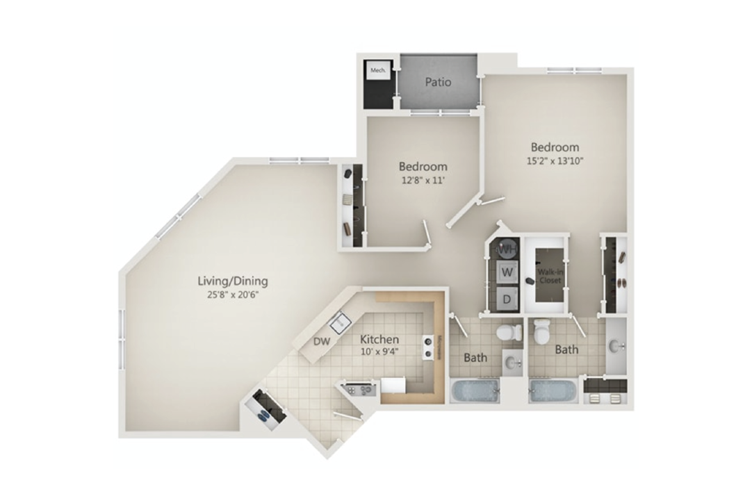 River place at Rahway 2 Bedroom
