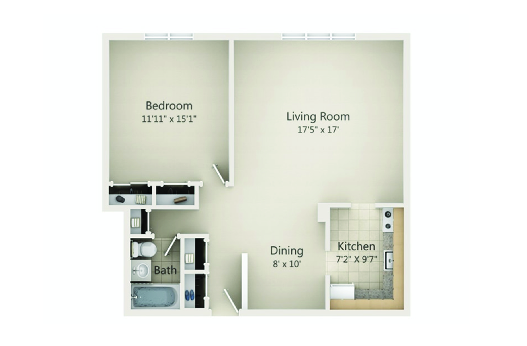 Concord apartments _1bedroom