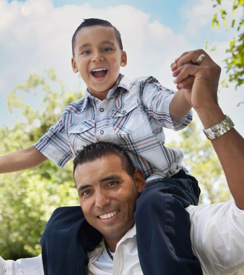 Father and son mobile