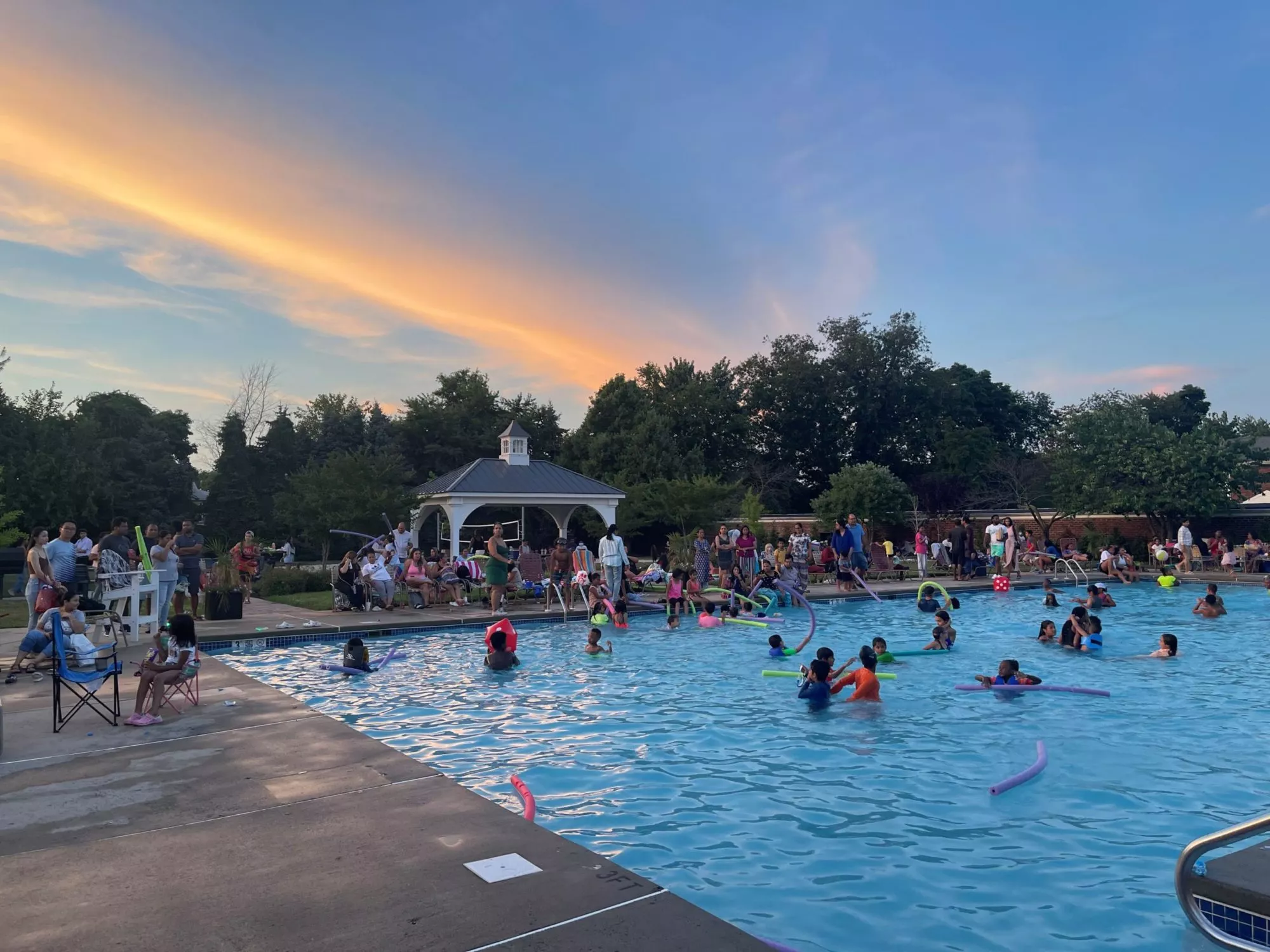 pleasant view gardens pool party